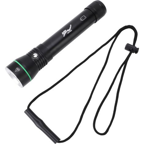 Lampe torche de plongée S4, rechargeable, étanche, super lumineuse, faisceau concentré P50, éclairage subaquatique - (1/5)