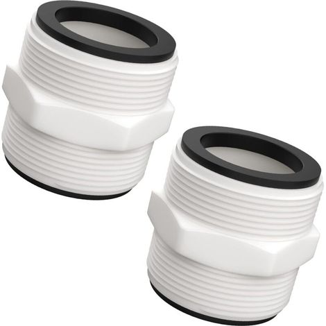 Pack geteilter Pool-Schlauchverbinder, kompatibel mit Intex Coleman 1,5-Zoll-Poolpumpe mit 2-Liter-Ringen und Dichtungen, Teile für den Schlauchverbinder für oberirdische Pools