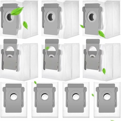 10 bolsas de repuesto para aspiradora iRobot Roomba i7, i7+ / i7 Plus E5 E6 E7 S9 S9+ (10 unidades).