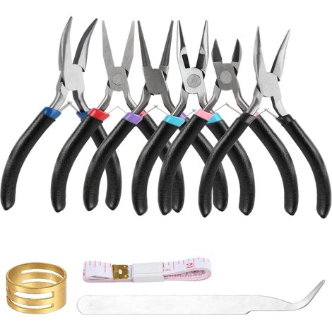 6 Pinces à Bijoux, Pince Trousse Outils de Fabrication de Bijoux (1/5)