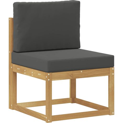 Set di divani da esterno Bianco e Antracite 59 x 63 x 73 cm vidaXL