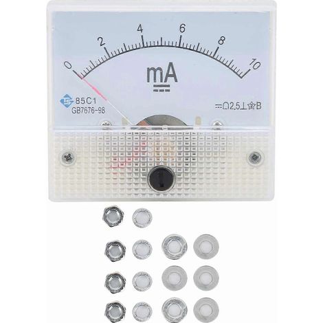 85C1 DC 0-10mA Zeigeramperemeter-Messkopf, Strommessgerät für Schalttafeln