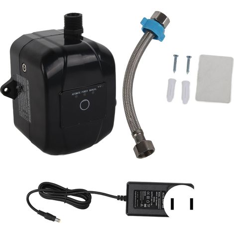 100W 24V Pompe de Surpression d'Eau Automatique à Faible Bruit, avec Capteur de Pression, pour Salle de Bain et Jardin, Prise US 100‑240V (1/5)