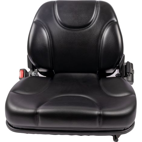 Sedile MUL020MA in sky nero con sospensione meccanica microswitch e cintura (1/5)