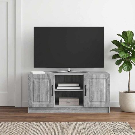 TV-Schränk Graues Sonoma 102 x 34,5 x 47 cm Holzwerkstoff (1/5)