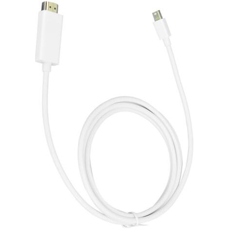 Câble Mini DisplayPort vers HDMI de 1,8 m pour Mac et PC – Transfert de données haute résolution (1/5)