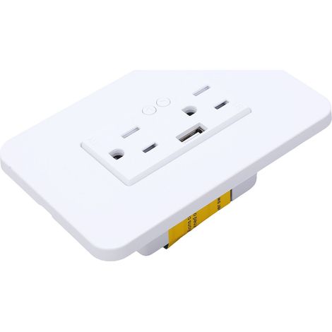 Intelligente WLAN-Steckdose mit Familienfreigabe, Sprachsteuerung, Timerfunktion, 2,4 GHz, Wechselstrom 110–125 V (1/5)