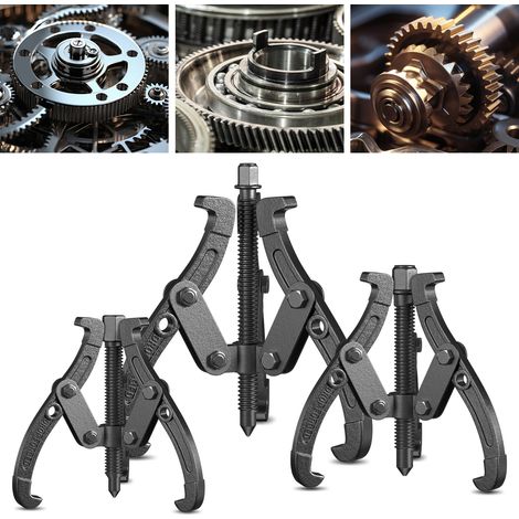 Jopassy Set di estrattori per cuscinetti da 3 pezzi, giunto sferico, estrattore parallelo, estrattore esterno, cuscinetto parallelo (1/5)