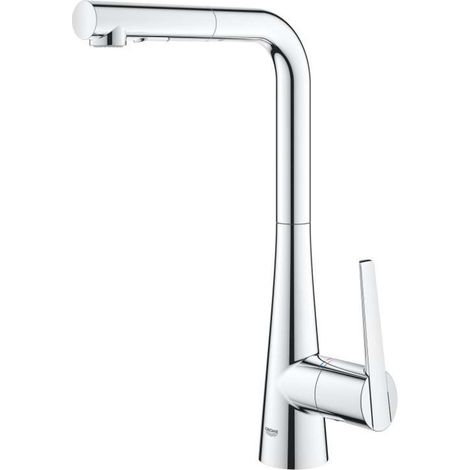 GROHE Miscelatore Monocomando Lavello Zedra Satinato Cromo (1/9)