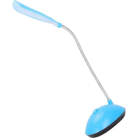 Lampe de bureau LED à piles, sans fil, bleue, avec protection des yeux, idéale pour la lecture, la chambre ou le bureau. (1/5)