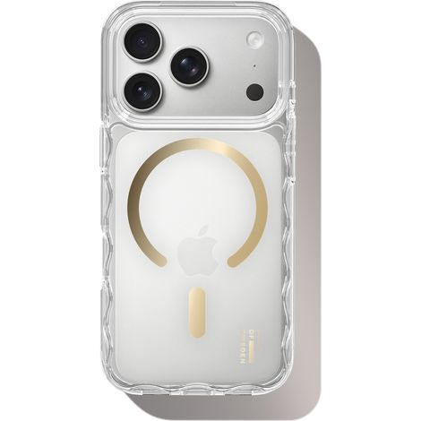 Coque ondulée MagSafe compatible avec iPhone 17 Pro Max transparente