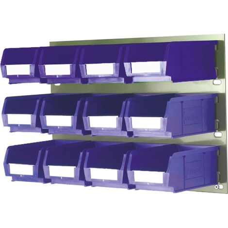 Bac de rangement RS PRO Bleu en PP, 75mm x 100mm x 165mm ( Prix pour 1 )