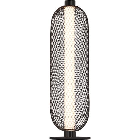 Lampe de table Mimosa noire 12 W 4000 K 1320 lm 45,2 x 13 x 13 cm (1/2)
