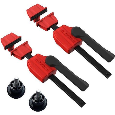 Jeu de serre-joints DURATEC pour le travail du bois, serre-joints horizontaux ergonomiques, serre-joints haute performance pour le travail du bois, 20 mm, lot de 2 (1/5)