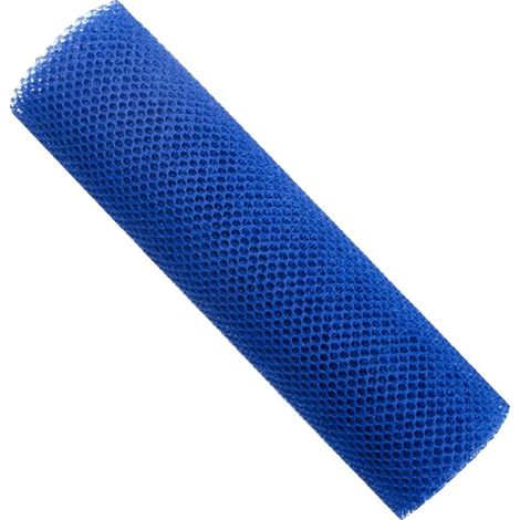 Spugna da bagno, in nylon, con design elastico, 1 pezzo, blu (1/2)
