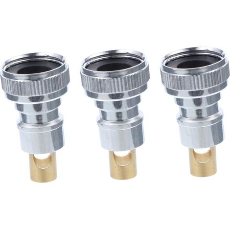 3pièces Adaptateur De Robinet Pour Machine à Laver Avec Arrêt Automatique Anti-fuite eur Robuste Pour Tuyau De Laveuse Installation Facile Et Fiable (1/5)