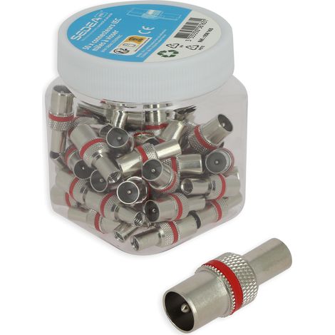Boîte de 50 connecteurs IEC mâles à visser pour câbles 25V/PAtC (1/3)