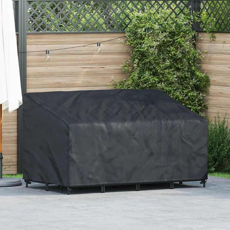 Garden Bench Cover Black 160 x 100 x 61 / 89 cm 210D fabric vidaXL (1/5)