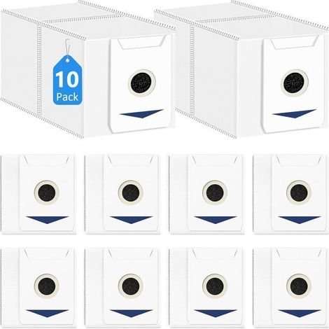Confezione da 10 sacchetti per robot aspirapolvere Ecovacs Deebot T30 Omni / T30 Pro Omni. (1/4)