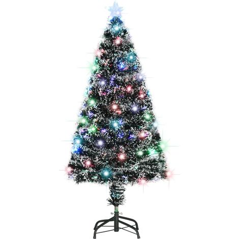 Vorbeleuchteter Weihnachtsbaum mit Ständer und LED 120 cm Glasfaser vidaXL (1/5)