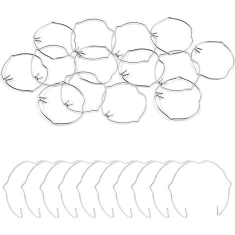 48 Pièces Anneaux de Fixation à Ressort de Lampe pour Spot GU10 MR16 Anneaux à Ressort de Retenu Anneau Clips pour Ampoule Halogène LED ou Spot Encastré Argenté (1/5)
