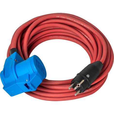 Rallonge électrique SOLUTIONS OUTDOOR fiche type E et F - IP44 10m - H07RN-F 3G2,5