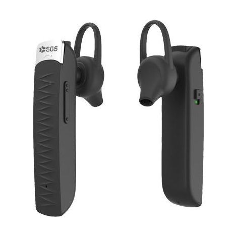 SGS SGSBTLINE Auricolari Line Mono Wireless 5.0 Cuffie Bluetooth Nero