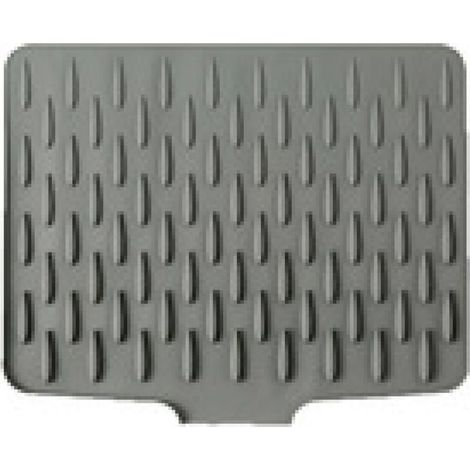 Tapis de cuisine en silicone motif goutte d'eau, résistant à la chaleur, antidérapant, sans BPA, imperméable, séchage rapide, lavable au lave-vaisselle (40 x 32 cm) (1/5)