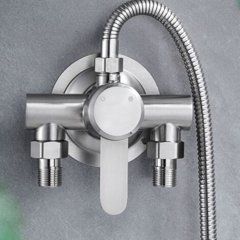 Robinetterie Mélangeuse Pour Douche - Robinet En Acier Inoxydable 304 - Pour Baignoire Et Salle De Bain - 1 Pièce (1/4)