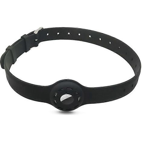 Katzenhalsband mit Apple AirTag-Halterung, aus weichem Silikon, längenverstellbar, verstellbares Halsband für GPS-Tracker