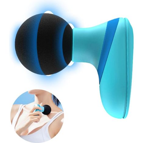 Tragbare Mini-USB-Massagepistole, elektrisches Massagegerät mit 6 einstellbaren Geschwindigkeitsstufen für Nacken, Rücken und Schultern (1/5)