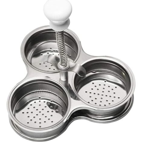 Inserto para cocer huevos escalfados de acero inoxidable Luxshiny (1/4)