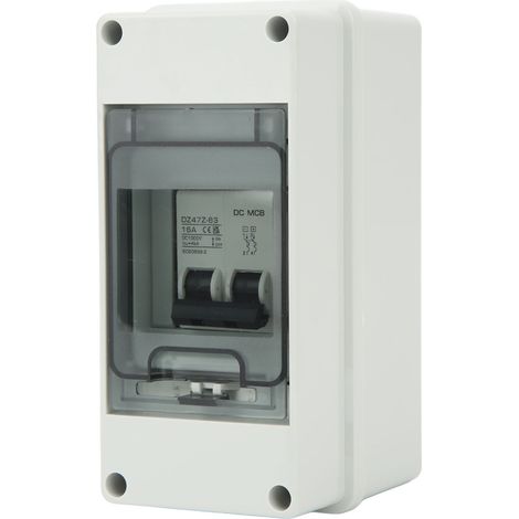 2-poliger Miniatur-Leistungsschalter 16 A IP65 wasserdichter DC-Trennschalter für Solar-Photovoltaikanlagen 1000 V (1/5)