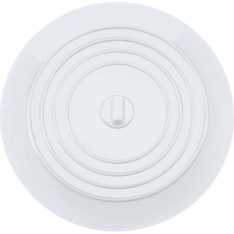 Bouchons pour Baignoire Silicone Bouchon d'évier Bouchon evier de cuisine 15 CM de diamètre pour Les Cuisines, Salles de Bains et Blanchisseries Bouchon de nge Universels (1 pcs, Blanc) (1/5)