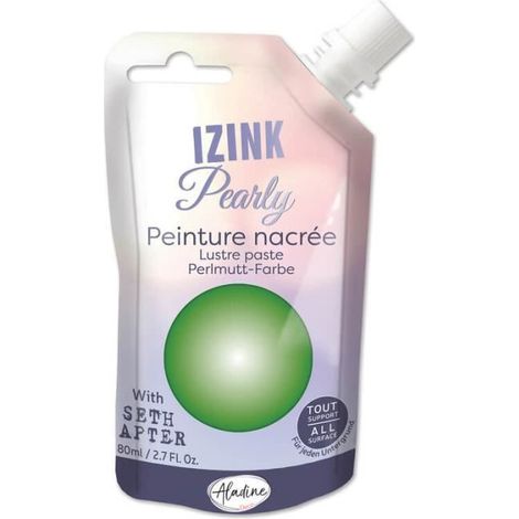Peinture - Izink - Pearly - Vert - 80ml - Nacré - Acrylique