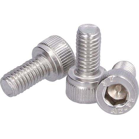 Vis à tête cylindrique M5 A2-70 en acier inoxydable, kit de 30 pièces pour bricolage et fixation, longueur 10 mm (1/5)