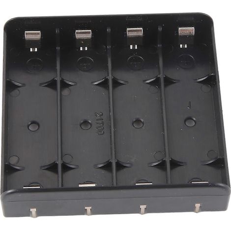 Boîte de rangement pour batterie 4 cellules 21700, boîte de batterie externe ignifugée en ABS, boîte de rangement pour batterie avec séparateurs. (1/5)