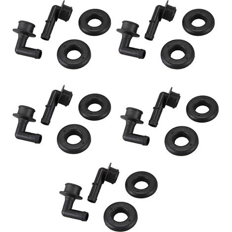 Kit de 5 pièces (53013360AA) pour Jeep Grand Cherokee 4.0L 2000-2004 : coude de soupape de ventilation et joint d'étanchéité. (1/5)
