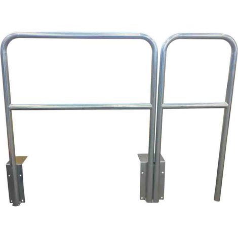 Rs Pro – Barrière de sécurité en acier gris – Grille de sécurité robuste – Longueur 100 mm – Pour utilisation intensive en extérieur