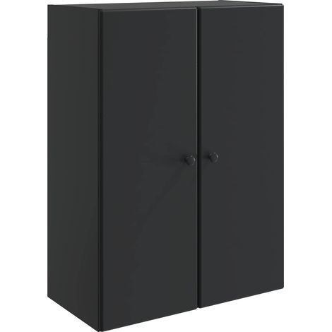 Wall-Mounted Cabinet Black 66 x 34.5 x 90 cm Engineered Wood vidaXL (1/5)
