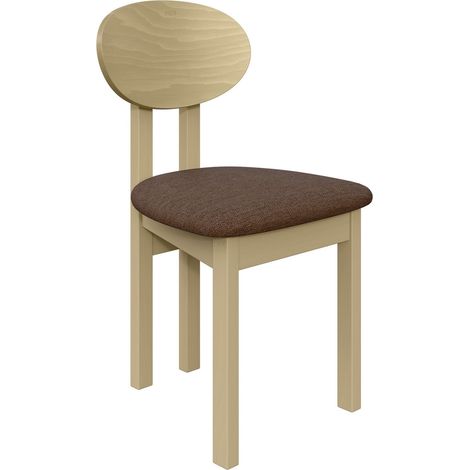 Chaise Victorville 383, Sonoma chêne, 85x47x48cm, Tissu, En bois, Bois (1/5)