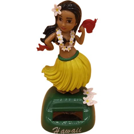 Danseuse hawaïenne solaire pour voiture, figurine dansante, décoration tableau de bord. (1/5)