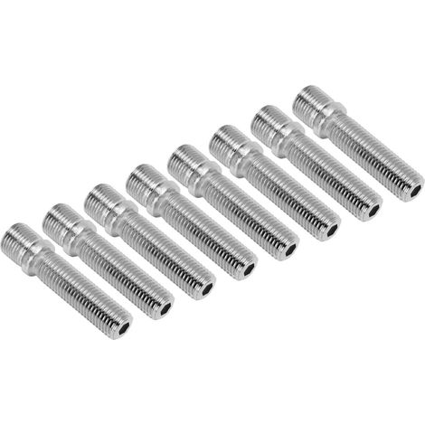 20 vis de roue prolongées 58mm adaptateur conversion jantes goujons 41mm tige acier zingué M14x1.25-M12x1.5 (1/5)