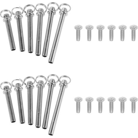 Kit Réparation Rivet pour Éventail Pliable Clou Métal Doré, Accessoires Multi-tailles pour Réparation et Entretien de Ventilateurs Manuels (1/5)