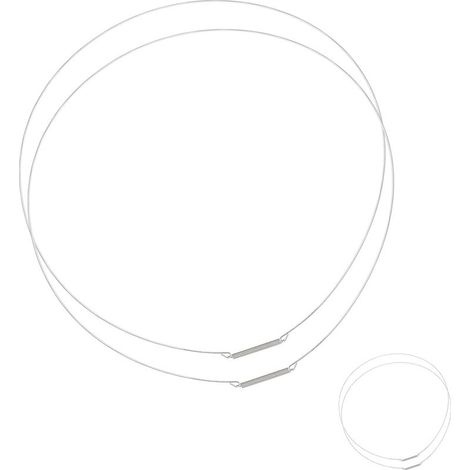 2 Pièces 35cm Cercle Acier Fixation Joint Hublot, pour Lave Linge Samsung, Haier, Hotpoint - Résistant à la Rouille, Universe (1/3)