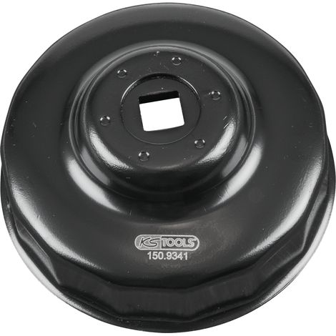 KS Tools - Cloche pour filtre à huile 3/8'', diamètre 78 mm / 15 cannelures - 150.9341 (1/4)
