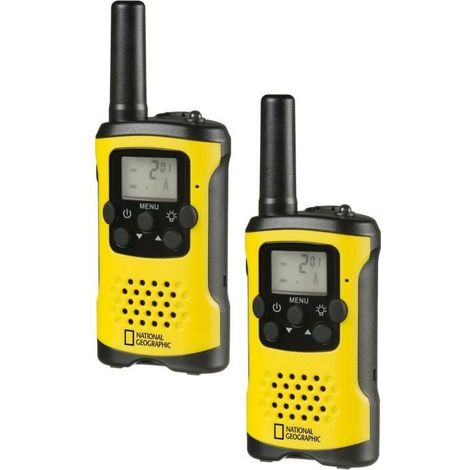 Walkie-talkies enfant longue portée 6 km – 8 canaux – Fonction mains libres – Lampe de poche intégrée – Rechargeable USB-C – Bresser (1/3)