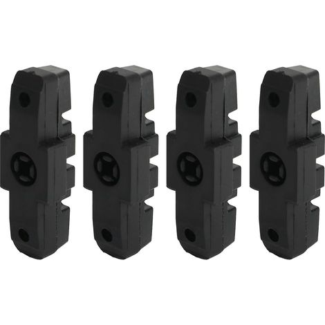 Convient aux plaquettes de frein de vélo en paquet de 4, compatible avec les plaquettes de frein de vélo de route en caoutchouc HS11/HS22/HS24/HS33, accessoires de vélo, noir. (1/5)