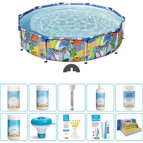 Bestway Piscina Bestway Steel Pro Rotonda - Giungla - 305x66 cm - 7-pezzi S43352