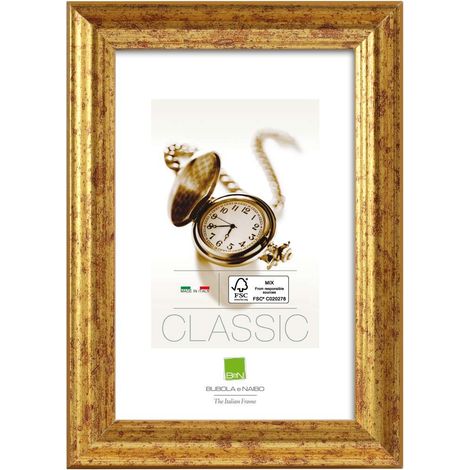 Bubola & Naibo Cornice Claudia Oro 25 x 35 cm in legno MDF elegante